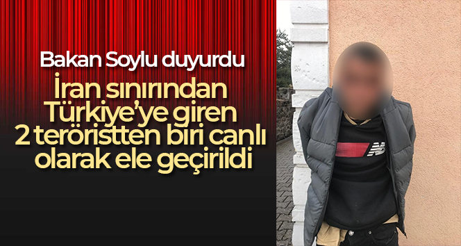 İran sınırından Türkiye’ye giren 2 teröristten biri canlı olarak ele geçirildi