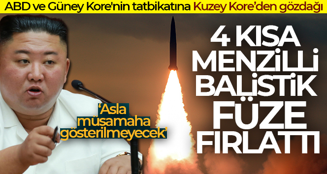 Kuzey Kore 4 kısa menzilli balistik füze fırlattı