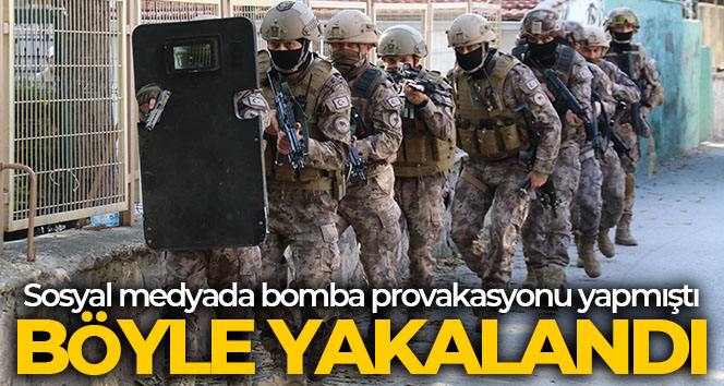 Sosyal medyadan bomba provokasyonu yaptığı iddia edilen şüpheli yakalandı