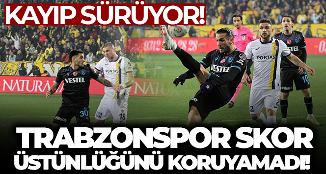 Trabzonspor Ankara’da 1 puana razı