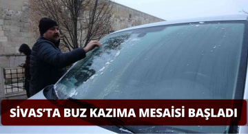 Sivaslılar Buz kazımaya Başladı