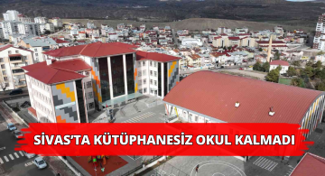 Sivas’ta Tüm Okullara Kütüphane Kuruldu