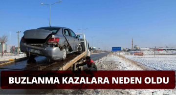 Buzlanma Kazalara Sebep Oldu 1 Ölü Dört Yaralı