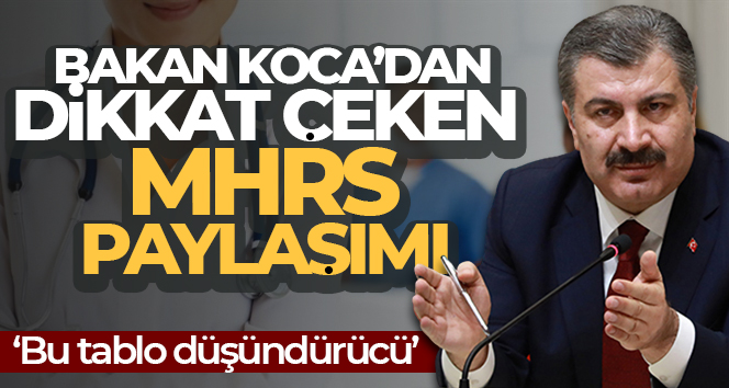 Bakan Koca: ‘2022’de en az 33 milyon 203 bin 299 randevuya gelinmedi’