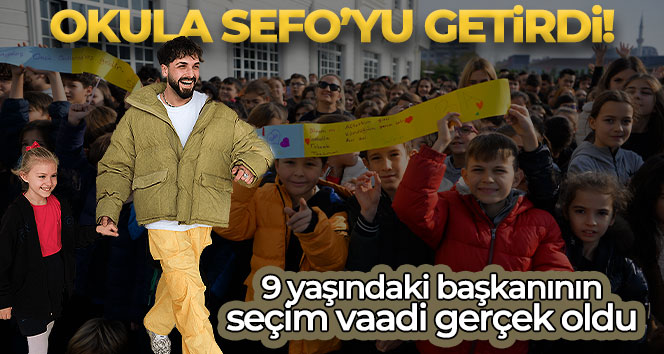 Bursa’da 9 yaşındaki okul başkanının seçim vaadi gerçek oldu
