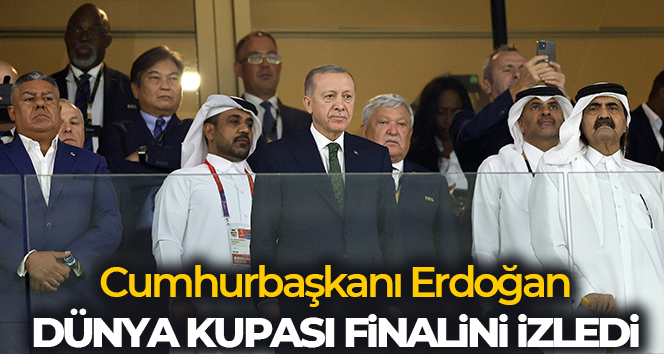 Cumhurbaşkanı Erdoğan, Arjantin-Fransa Dünya Kupası finalini izledi
