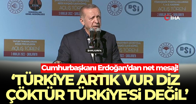 Cumhurbaşkanı Erdoğan: ‘Kimse boş hayallere kapılmasın’