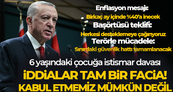 Erdoğan: ‘Açıkça söylüyorum herkes hesabını 2023’te yüzde 20’ler seviyesinde enflasyona göre yapsın’
