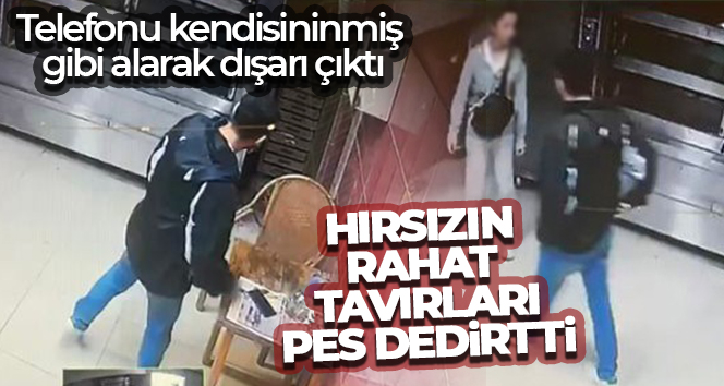 İzmir’de telefon hırsızlığı güvenlik kamerasına yansıdı