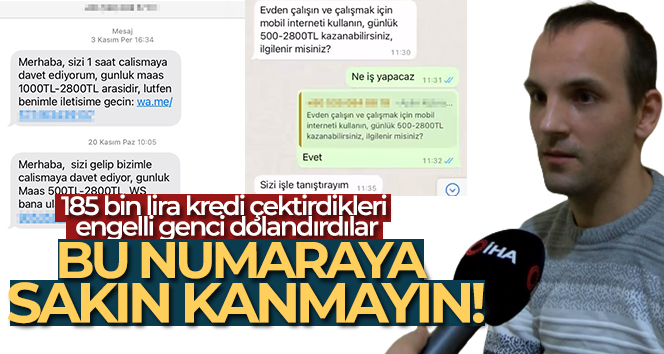 Maltepe’de ‘link dolandırıcılığı’: 185 bin Lira kredi çektirdikleri engelli genci dolandırdılar