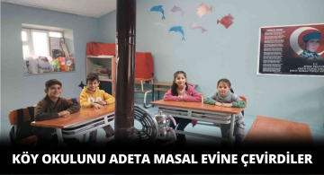 Gönüllüler Köy Okulunu Masal Evine Çevirdi
