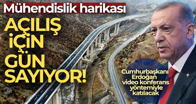 Mühendislik harikası ‘Bitlis Çayı Viyadüğü’ açılış için gün sayıyor