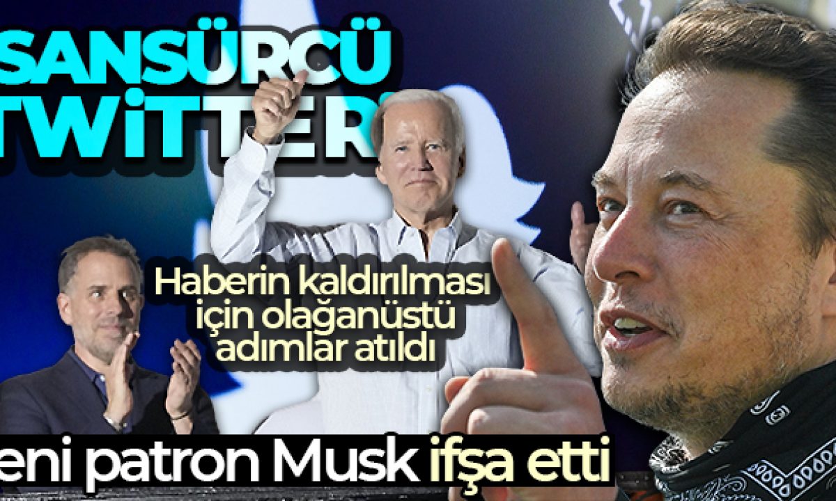 Musk, eski Twitter yönetiminin Bidenın oğlu hakkındaki haberlerin nasıl  sansürlediğini ifşa etti