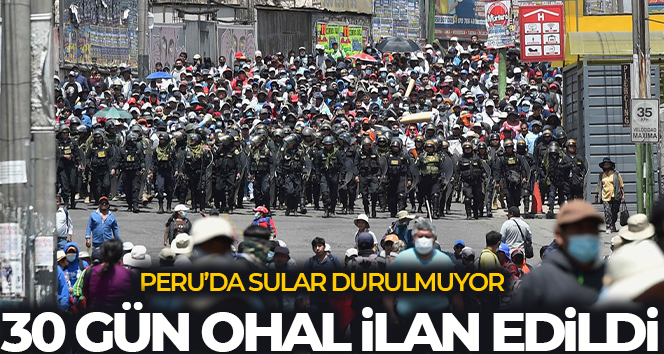 Peru’da 30 gün boyunca OHAL ilan edildi