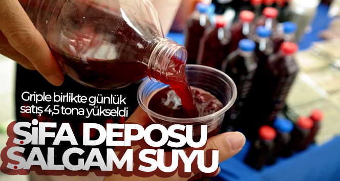 Şifa deposu şalgam suyu: Griple birlikte günlük satış 4,5 tona yükseldi