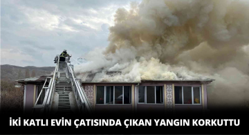 Çatıda Çıkan Yangın Korkuttu