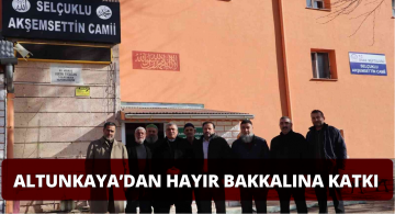 Sivas Müftüsünden Hayır Bakkalına Katkı