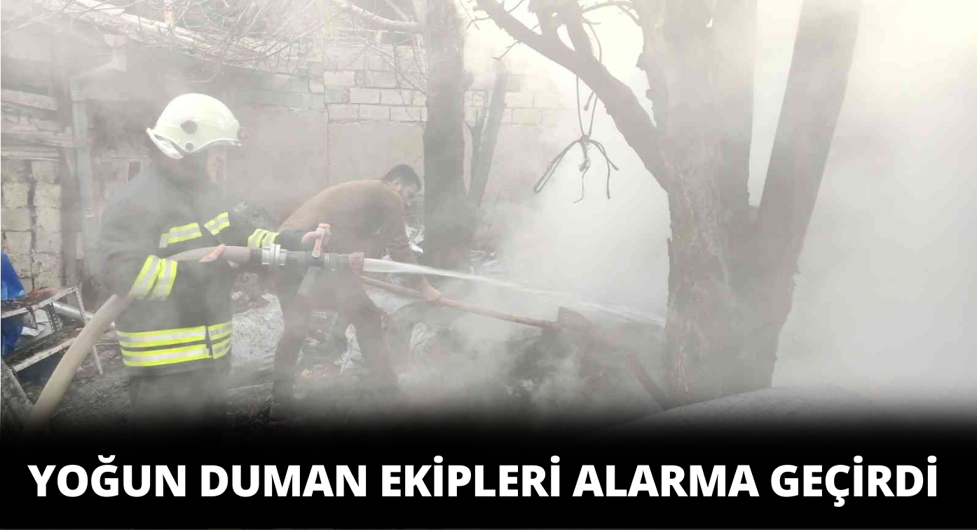 Yoğun Duman Ekipleri Alarma Geçirdi