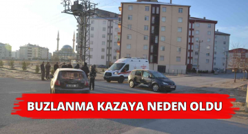 Buzlanan Yolda Kaza Oldu 5’i Çocuk 6 Yaralı Var