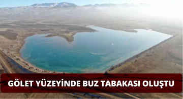 Soğuklar Başladı Gölet Buz Tuttu