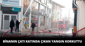 Sivas Şehir Merkezinden Çıkan Yangın Korkuttu