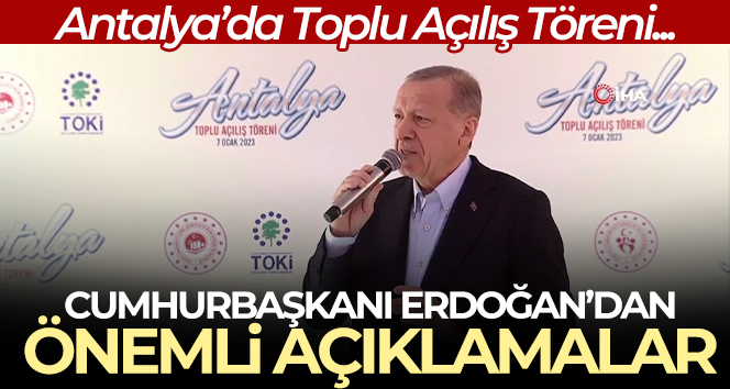 Cumhurbaşkanı Erdoğan’dan önemli açıklamalar