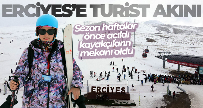 Erciyes’e turist akını
