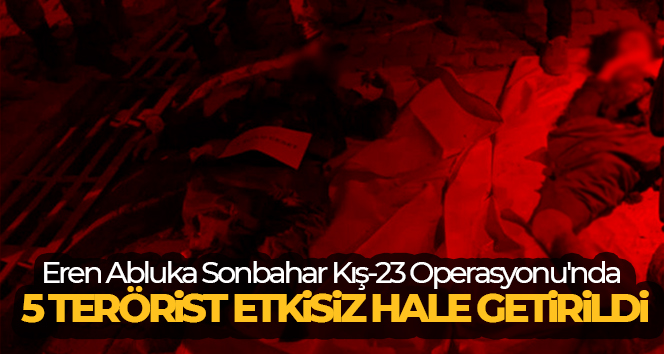 Eren Abluka Sonbahar Kış-23 Operasyonu’nda 5 terörist etkisiz hale getirildi