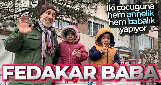 Eşi vefat eden fedakâr baba, üç tekerlekli bisikletiyle çocuklarına bakıyor