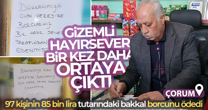 Gizemli hayırsever Sungurlu’da bir kez daha ortaya çıktı