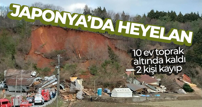 Japonya’da heyelan: 10 ev toprak altında kaldı, 2 kişi kayıp