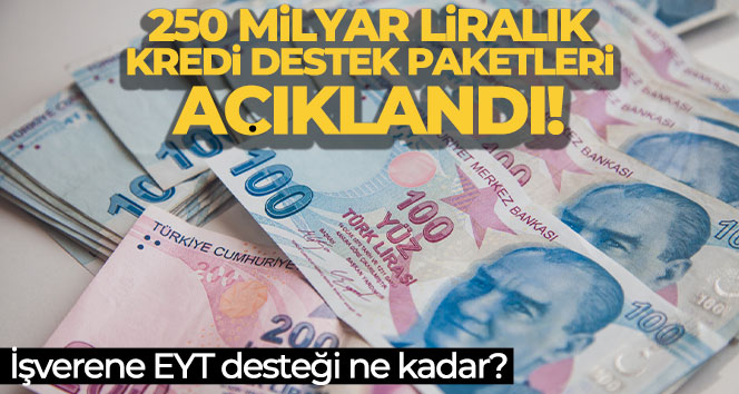 Kredi destek paketleri açıklandı