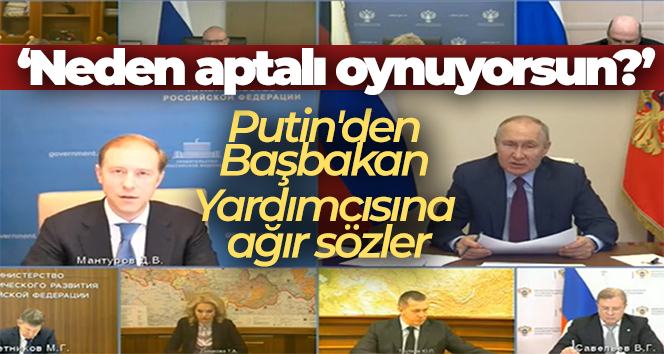 Putin’den Başbakan Yardımcısına ağır sözler: ‘Neden aptalı oynuyorsun?’