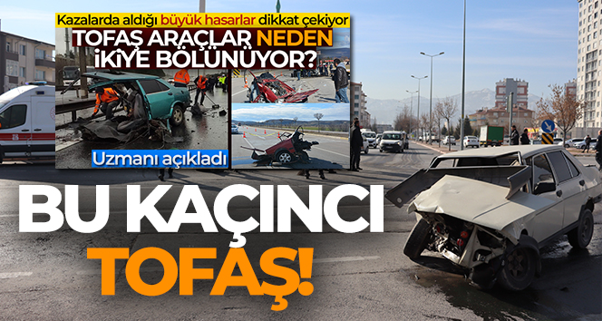 Ticari araçla çarpışan otomobil perte çıktı: 2 yaralı