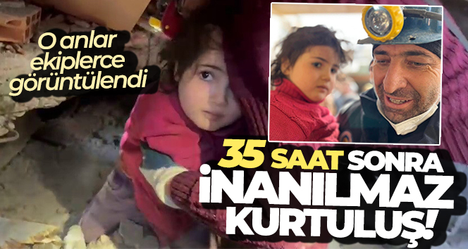 35 saat sonra inanılmaz kurtuluş