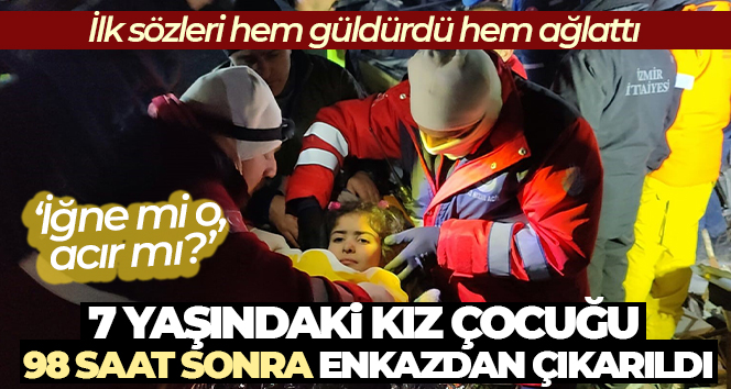 98 saat sonra enkaz altından çıkarıldı