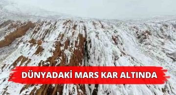 Dünyadaki Mars Beyaz Örtüyle Kaplandı