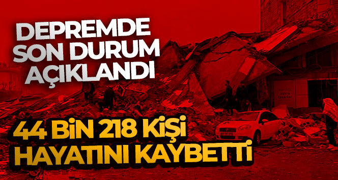 AFAD: ’44 bin 218 vatandaşımız hayatını kaybetmiştir’