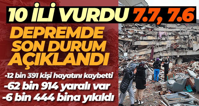 AFAD son durumu açıkladı! ’12 bin 873 vatandaşımız hayatını kaybetti’