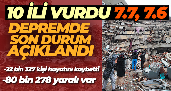 Bakan Koca depremde son durumu açıkladı: ’22 bin 327 vatandaşımız hayatını kaybetti’
