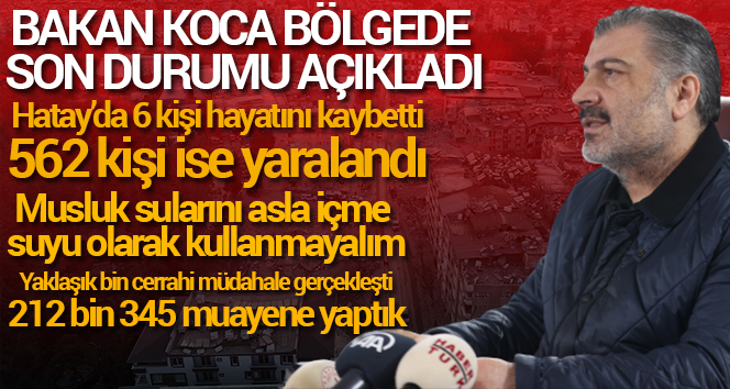 Bakan Koca: ‘Musluk sularını asla içme suyu olarak kullanmayalım’