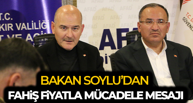 Bakan Soylu: ‘Fahiş fiyatlarla milletimizin canını acıtanların peşindeyiz, bunu da yanlarına bırakmayacağız’