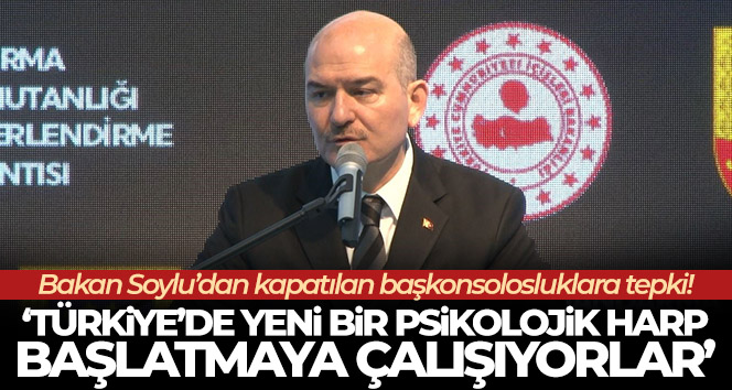 Bakan Soylu’dan kapatılan başkonsolosluklara tepki!