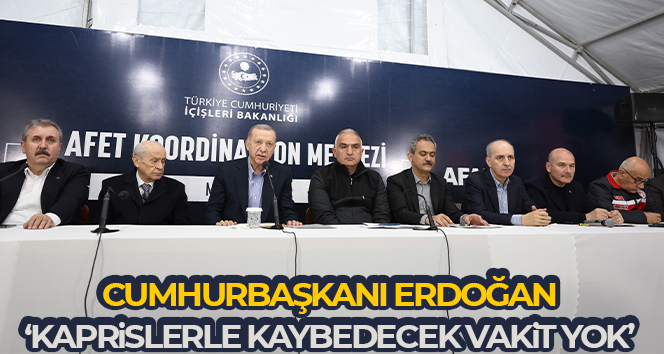 Cumhurbaşkanı Erdoğan: ‘Kaprislerle kaybedecek vakit yok’