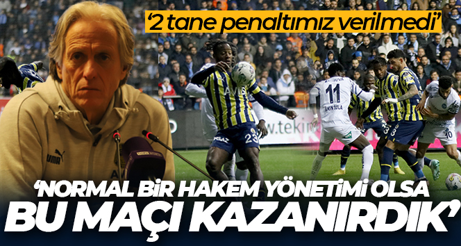 Jorge Jesus: ‘Saha içinde Fenerbahçe kadar mağdur edilen bir takım görmedim’