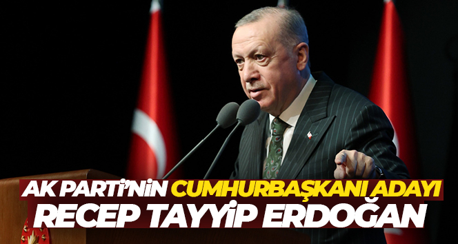 AK Parti’nin Cumhurbaşkanı adayı Recep Tayyip Erdoğan