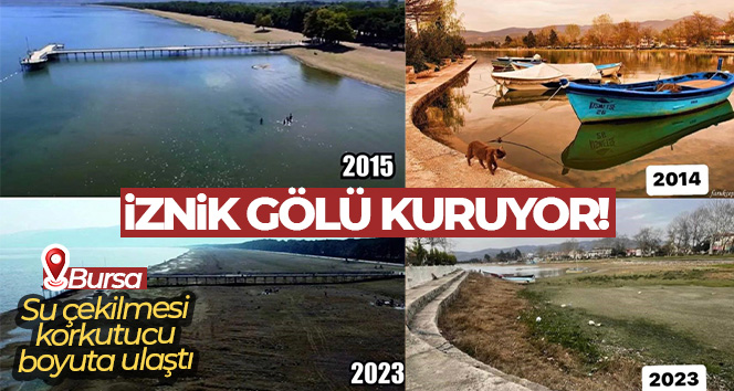 Bursa İznik Gölü kuruyor: ‘Göldeki çekilme korkutucu boyuta ulaştı’