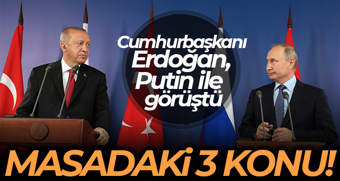 Cumhurbaşkanı Erdoğan, Rusya Devlet Başkanı Putin ile görüştü