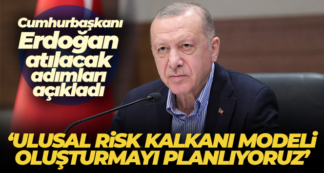 Cumhurbaşkanı Erdoğan: ‘Ulusal Risk Kalkanı Modeli oluşturmayı planlıyoruz’