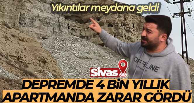 Depremde 4 bin yıllık apartmanda zarar gördü